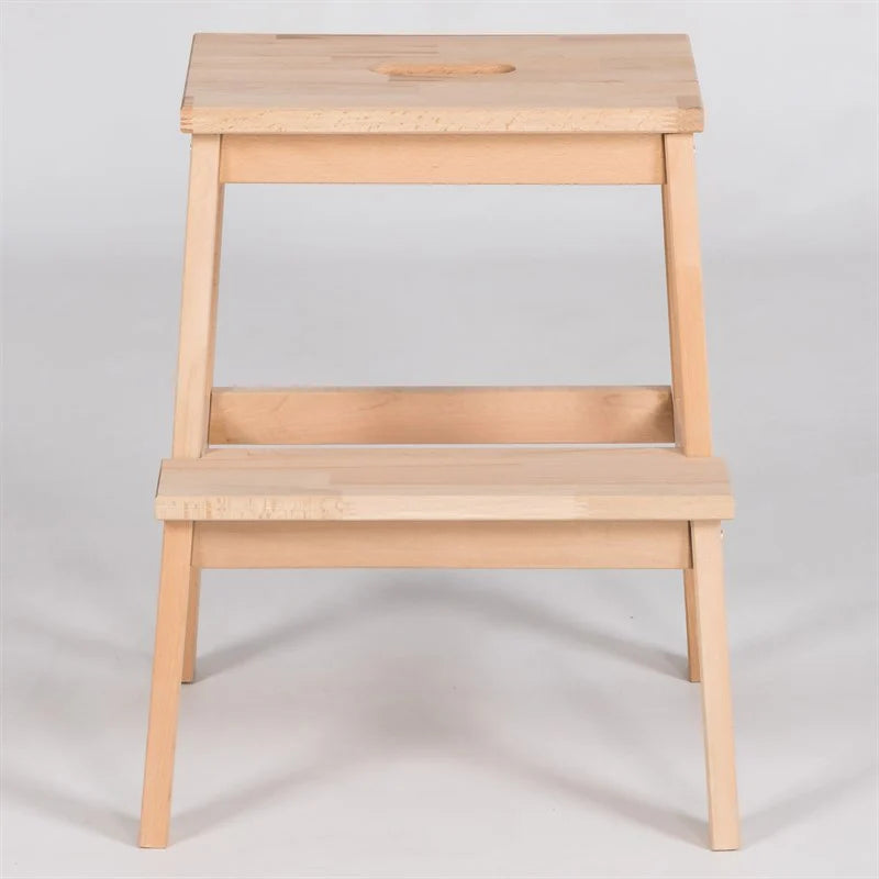 Tabouret marchepied en bois massif de hêtre